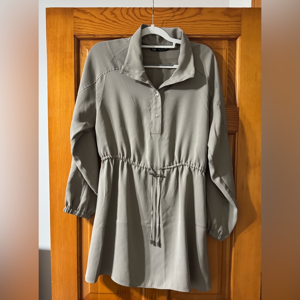 Zara Mini Dress in Light Sage Green
